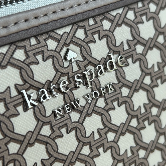 Kate Spade Link Small Cosmetic Case Pouch tan - Picture 2 of 7